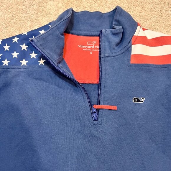 Vineyard Vines Quarter Zip Size Small - Picture 3 of 5